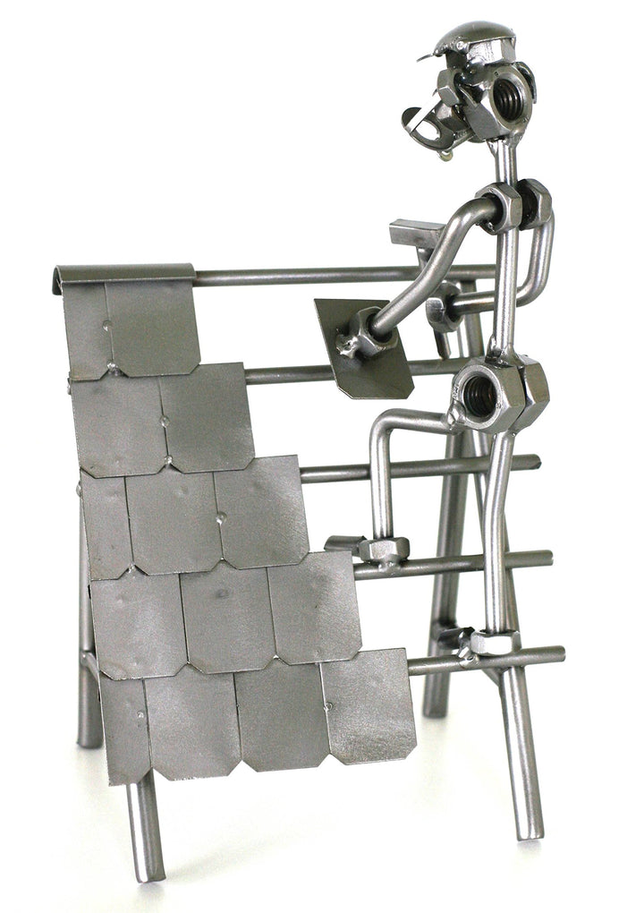 metalman24 Schraubenmännchen Dachdecker I Handarbeit I Geschenkidee I Metallfigur I Metallmännchen I