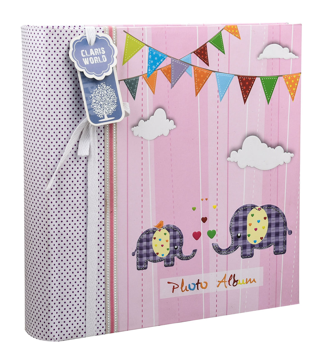 Apan Grosse Baby-Rosa- Memo Slip In Fotoalbum 200 6x4 '' Fotos - Elephant Kinder -Ideale Geschenk