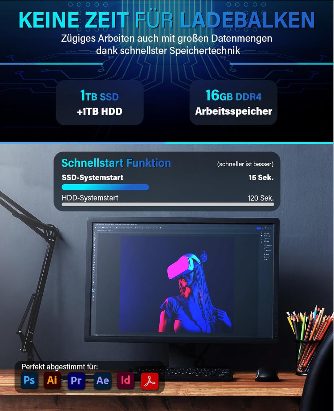 Greed® Ultra V2 PC mit Intel Core i7 10700F - Schneller Rechner - Computer für Büro &amp; Home Office mi