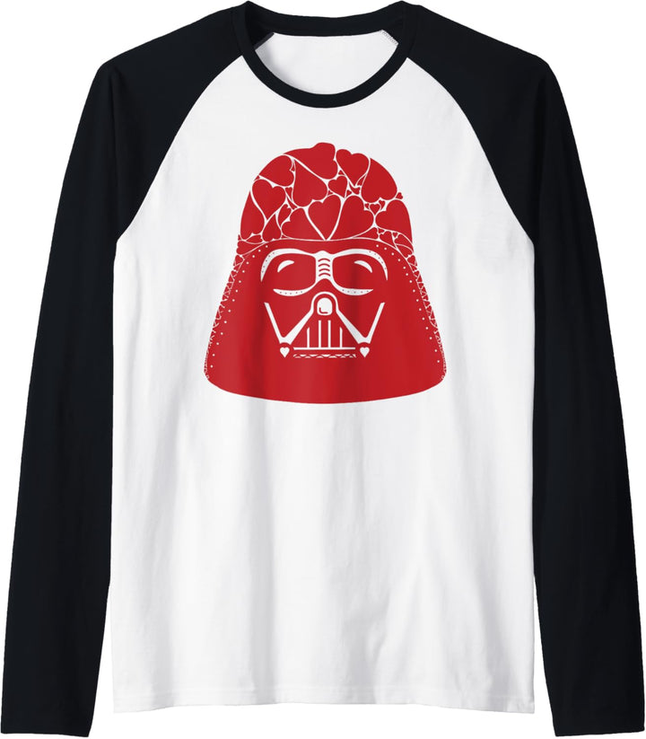 Star Wars Valentine's Day Darth Vader Heart Fill Raglan