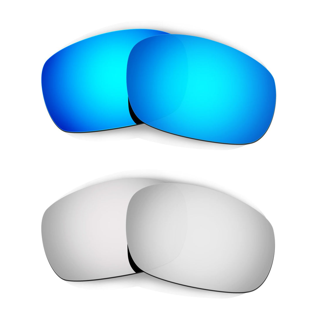 HKUCO Mens Replacement Lenses For Oakley Racing Jacket (Asian Fit) - 2 pair
