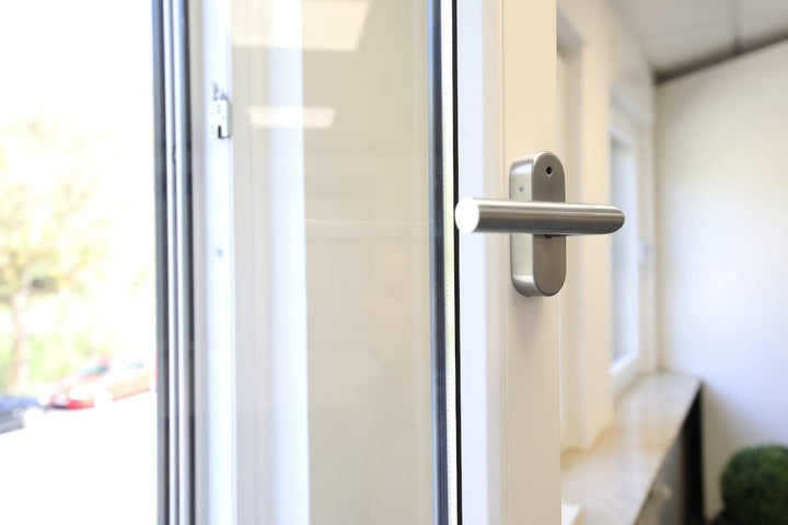 Schellenberg 46515 Sicherheits-Alarmgriff mit Klimafunktion 37 mm Stift länge, Fenstergriff, Balkont