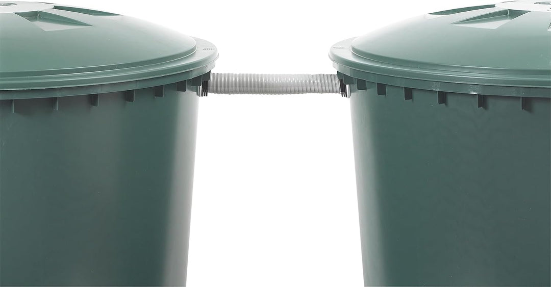 Garantia Regentonnen Verbindungsset 2“ (51 mm, Schlauchlänge 25 cm, Verbindungsschlauch für Regenwas