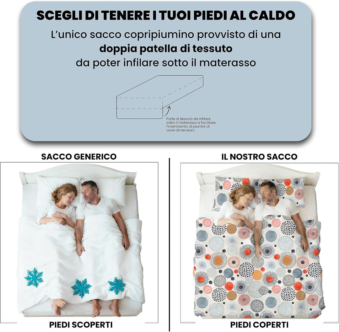 Italian Bed Linen Fantasy Bettbezug, Kleine doppelte Acquerello Kleine Doppelte, Acquerello Kleine D