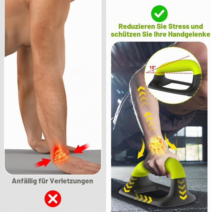 Calisthenics Equipment Liegestützgriffe - Rutschfest Parallettes Handstand Griffe Robuste Push Up Ba