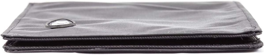 Big Skinny Herren Portemonnaie Super Skinny Bi-Fold Slim Wallet für bis zu 30 Karten Schwarz, Schwar