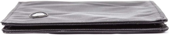 Big Skinny Herren Portemonnaie Super Skinny Bi-Fold Slim Wallet für bis zu 30 Karten Schwarz, Schwar