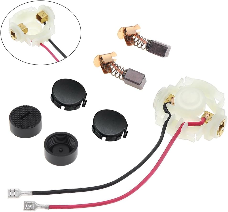 ChgImposs 7 Stück Kohlebürsten Halter Kappe für Makita BGA450 BGA452 DGA452, Kohlebürstenhalter Set