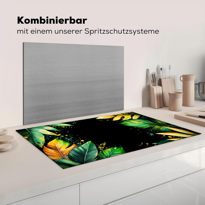 Herdabdeckplatte 90x52 cm Einteilig Abdeckplatten Cerankochfeld Abdeckung Ceranfeld Herdplattenabdec