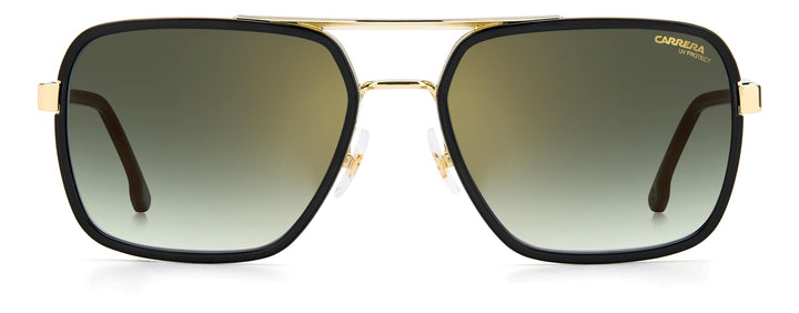 Carrera Unisex Carrera 256/S Sunglasses 58/18/140 Gold Black/ Green Shaded Gold Mirror, 58/18/140 Go