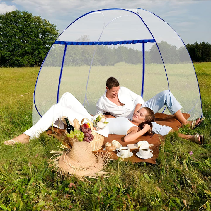 MRWiZMS Moskitonetz Bett, Pop Up, Faltbar, Einfache Installation, Moskito-Campingzelt für Schlafzimm