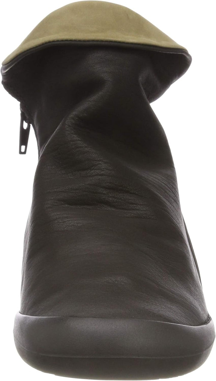 Softinos Mädchen Farah Smooth Combi Stiefeletten, Schwarz (Black/Smoke 552), 35 EU