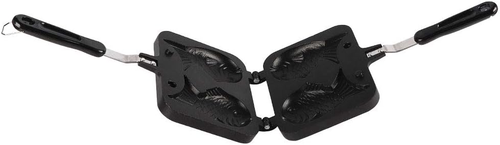 Taiyaki Japanische Fisch Form Pfannkuchen Doppelpfanne, Antihaftbeschichtung mit 2 seitigen Fischfor