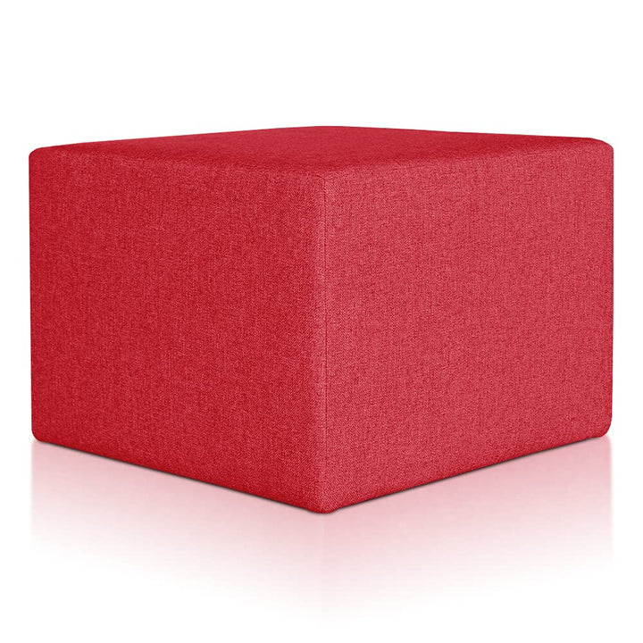 Deshome Pouf hocker Fussstütze 63x63x44 cm Wasserabweisender Stoff: Modernes Design Pouf für Sofa Wo