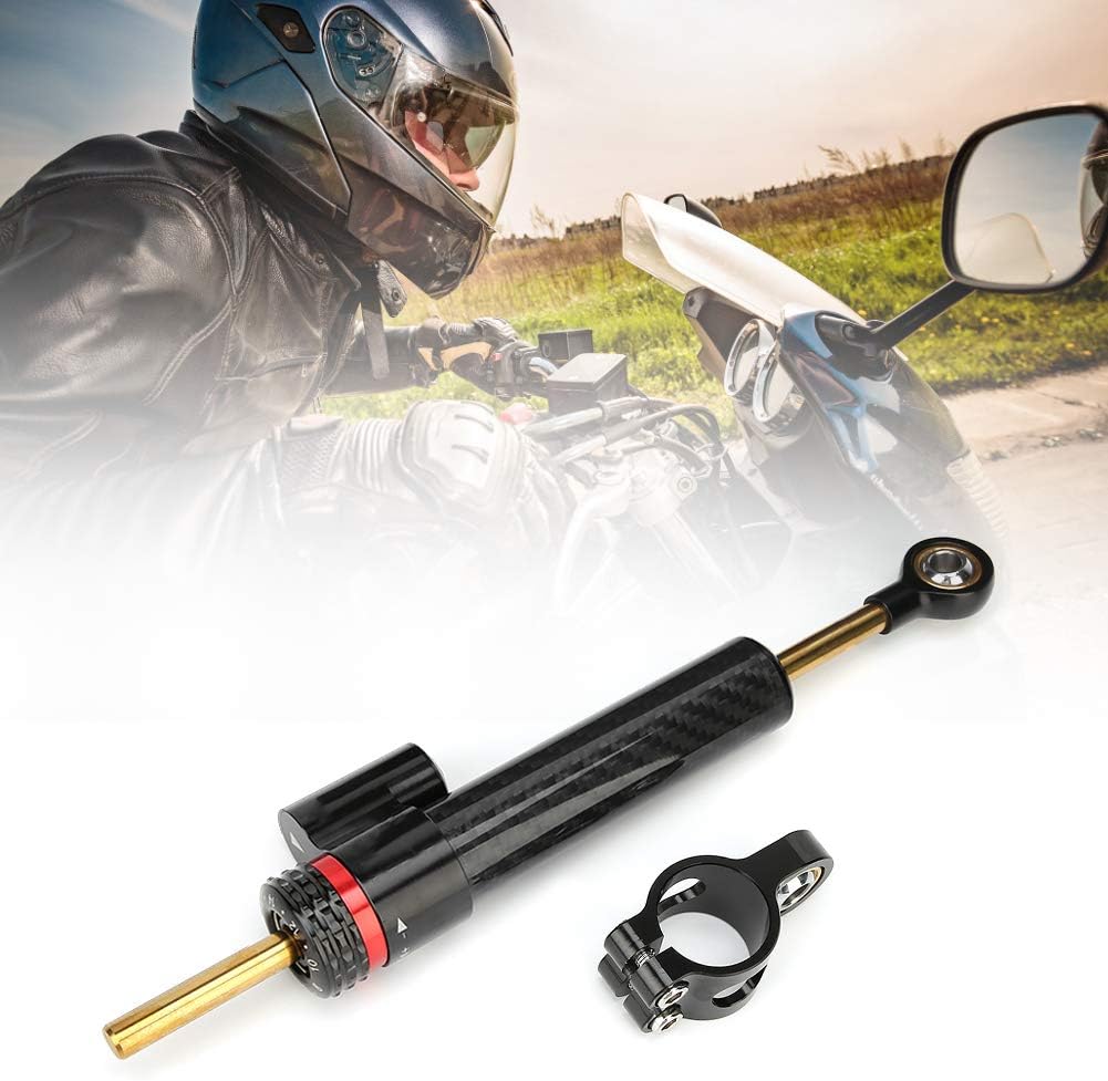 Gabelstabilisator Lenkung Stabilisieren, Motorrad Lenkrichtung Dämpfer Kohlefaser Universalteile Pas