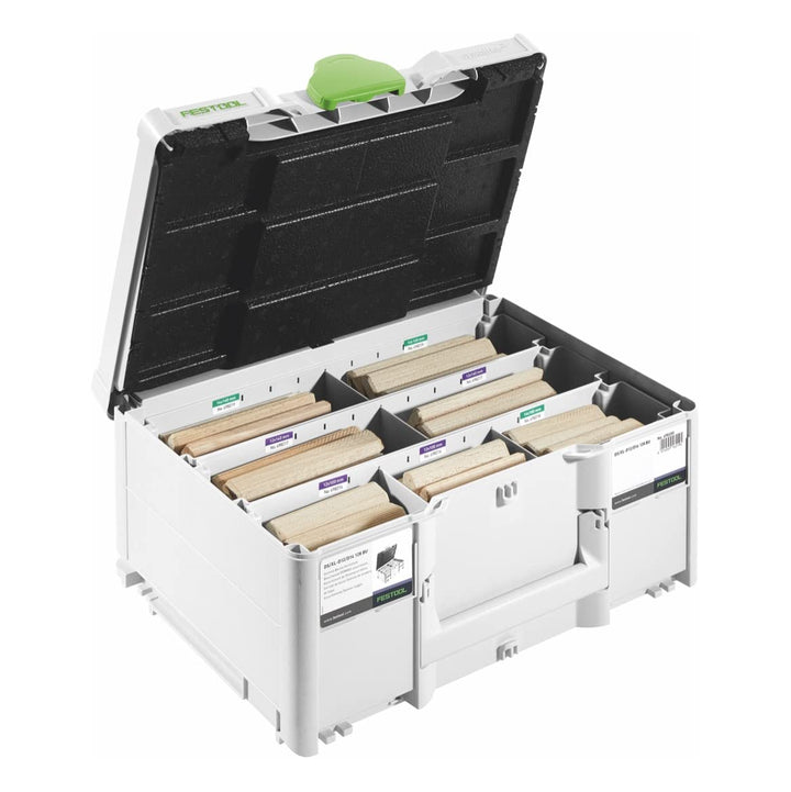 Festool DOMINO XL Dübel Buche DS/XL D12/D14 128 BU (mit DOMINO Dübel Buche D, DOMINO Fräser D), im S