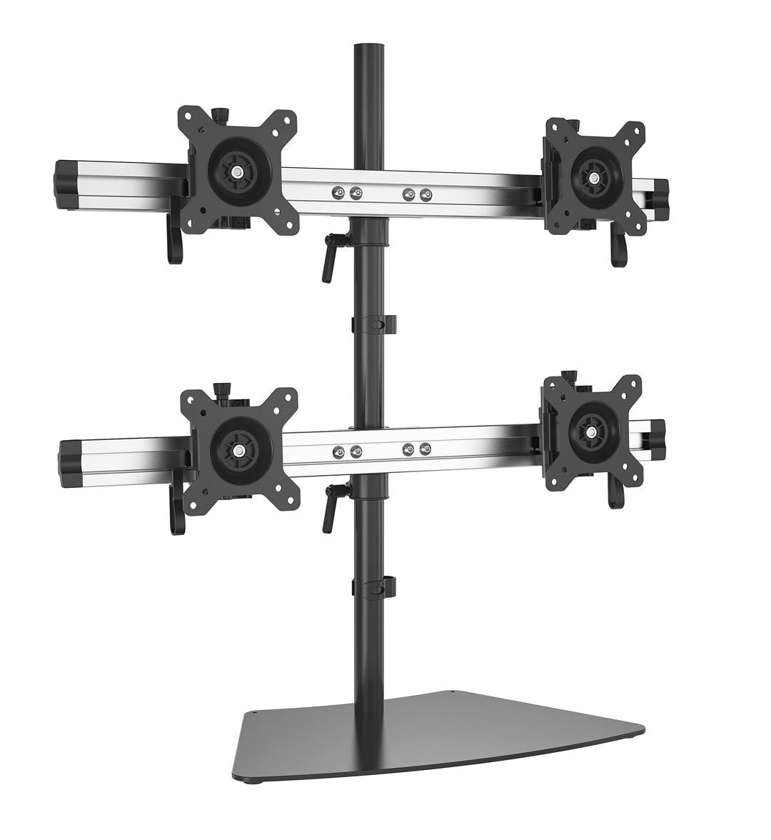 HFTEK 4-Fach-Monitor-Halterung Tisch - Stand - Ständer - Halter - Tischhalterung (MP240S-L), Mp240s-