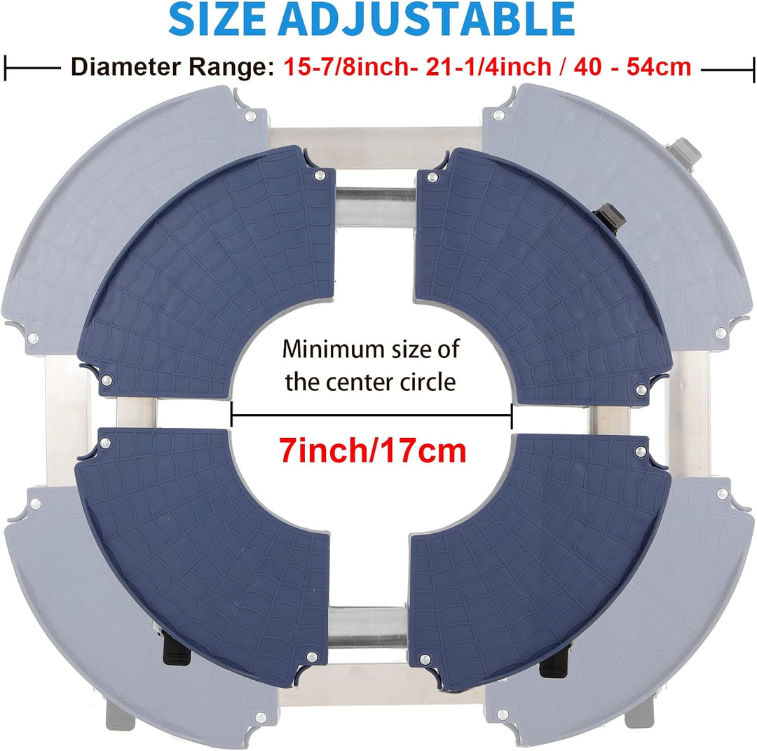 W B D WEIBIDA Pflanzenroller mit 360 ° Drehbare Rädern Schwerlast Tragkraft 200 KG, Ø 40-54cm Pflanz