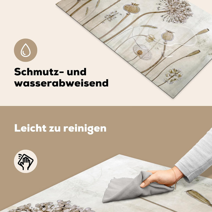 Herdabdeckplatte Einteilig Ceranfeld Abdeckplatte für Induktionsschutz Ceranfeldabdeckung Vinyl Herd