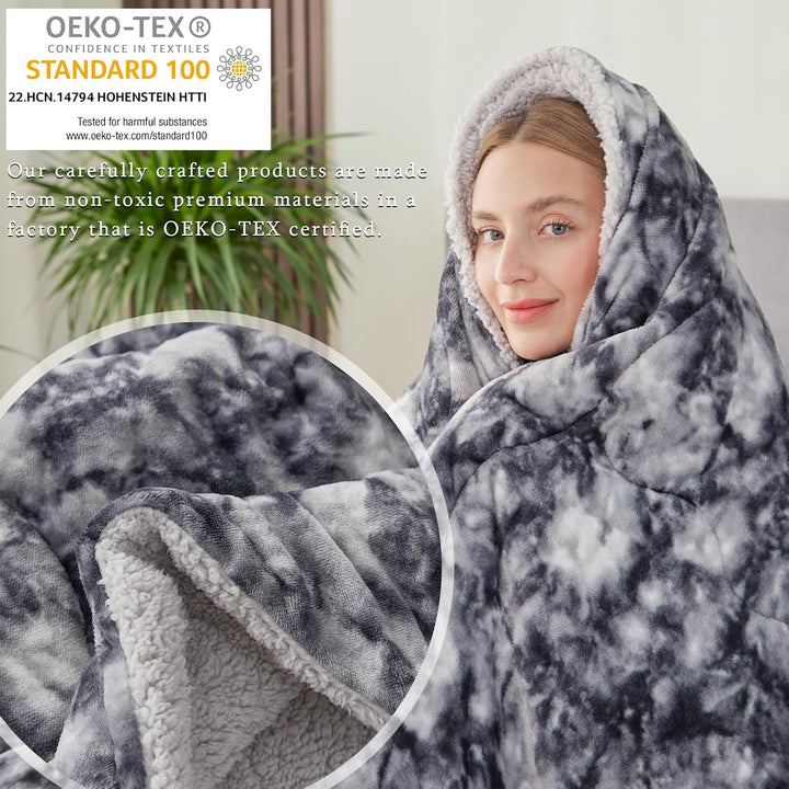 CHOSHOME Kuscheldecke Flauschig Kunstfelldecke Warm Sherpa Decke Grosse Weiche Flauschige Decke Dick