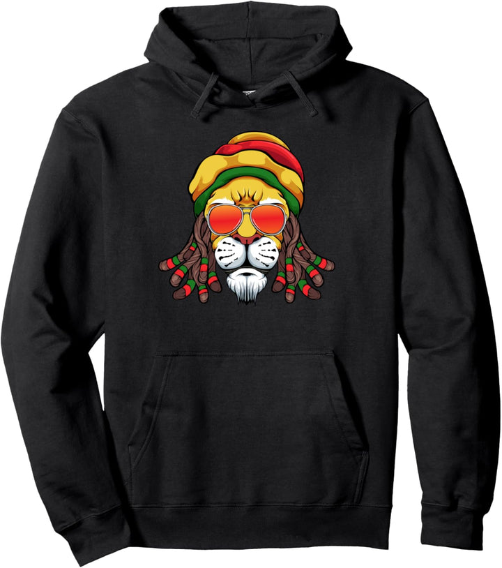 Rasta Rastafari Dreadlock Löwe Reggae Rastafarian Rastaman Pullover Hoodie