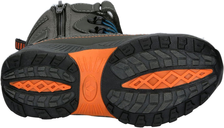 Lico Unisex Kinder Sundsvall Vs Schneestiefel 25 EU Grau Petrol Orange, 25 EU Grau Petrol Orange