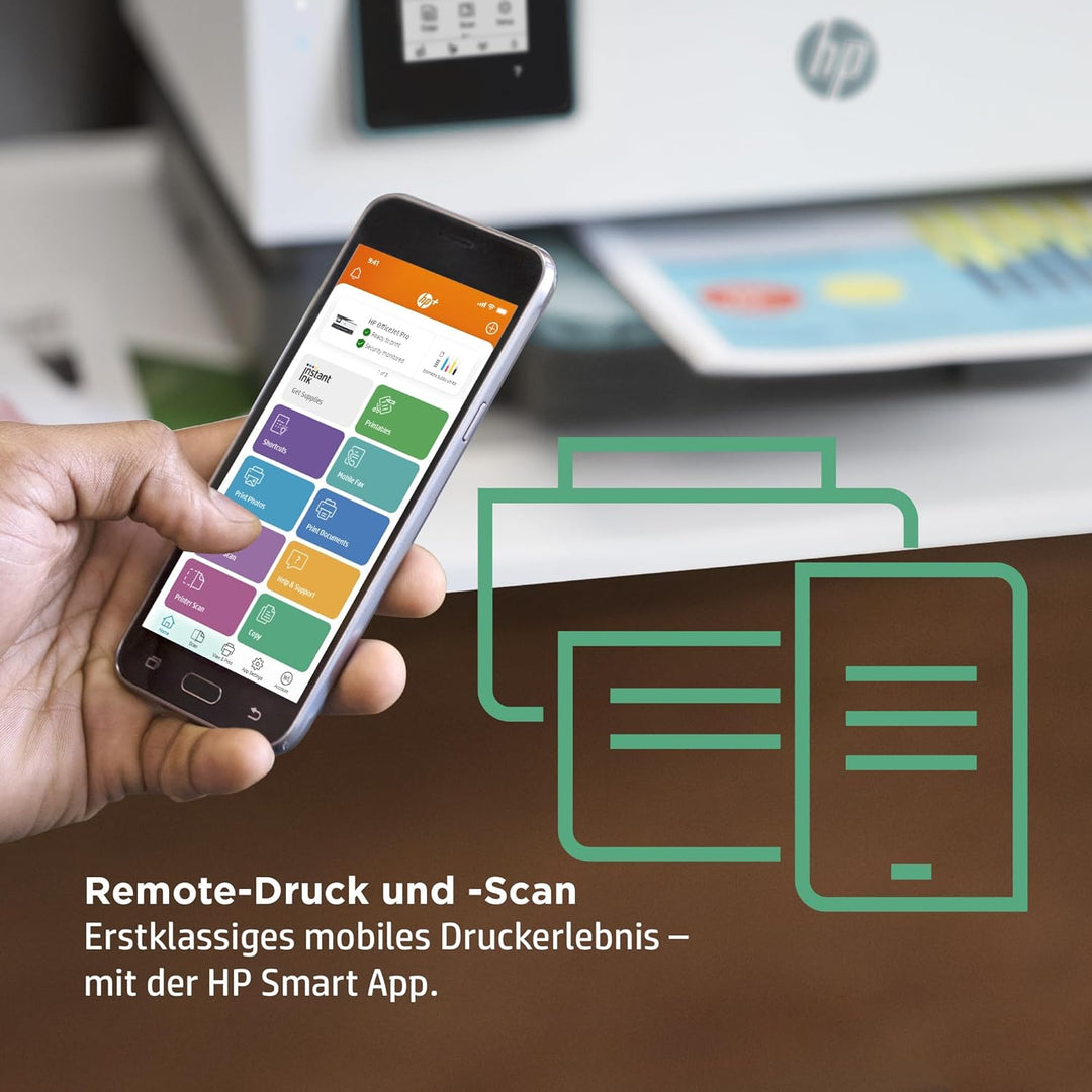 HP OfficeJet Pro 8022e Multifunktionsdrucker (HP+, A4,Scanner, Kopierer, WLAN, LAN, Duplex, HP ePrin