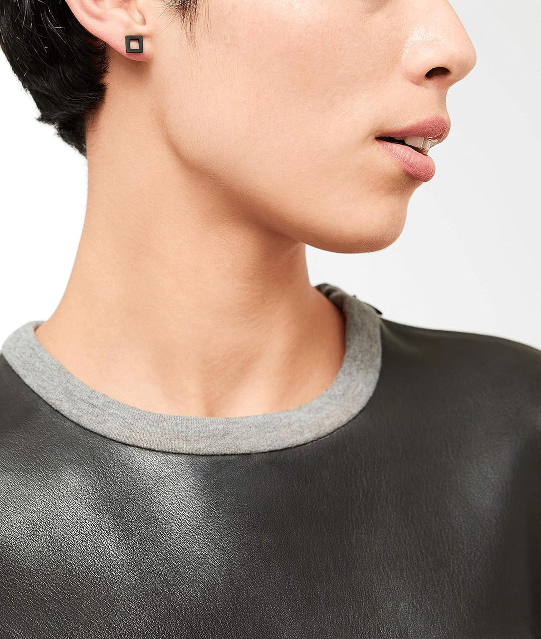 LIEBESKIND BERLIN Damen-Ohrstecker Edelstahl Schwarz, Schwarz