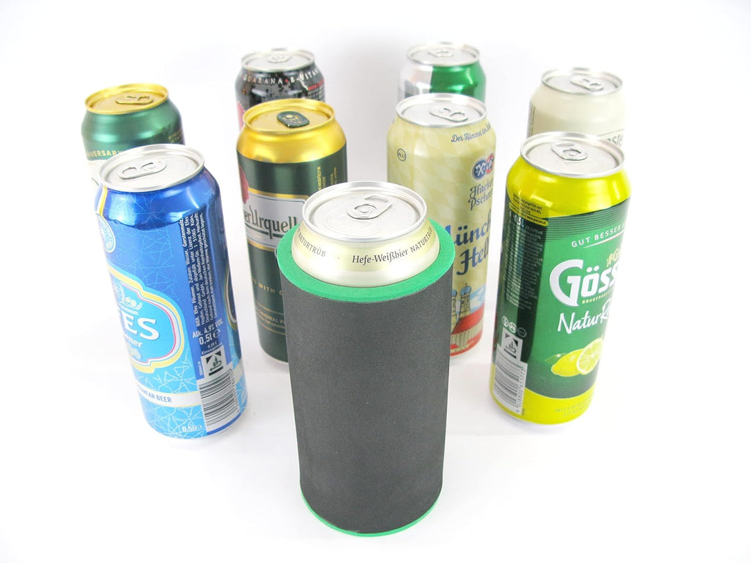 5er Set bunte Mischung Getränkekühler 0,5l Dose - Bierkühler - Neoprenkühler - passgenau ~Dosenkühle