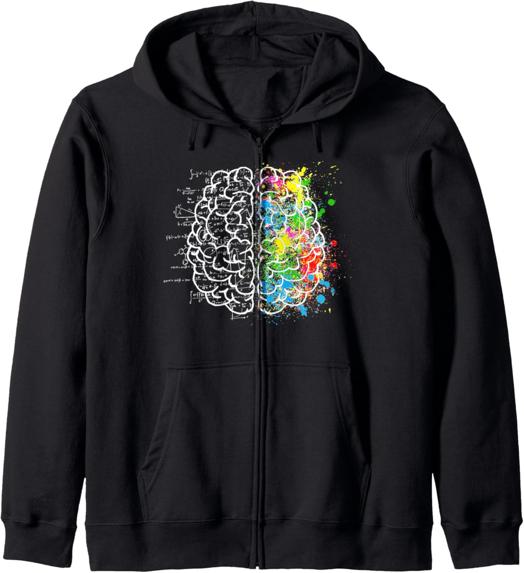 Creative Brain Art Science Math Kapuzenjacke