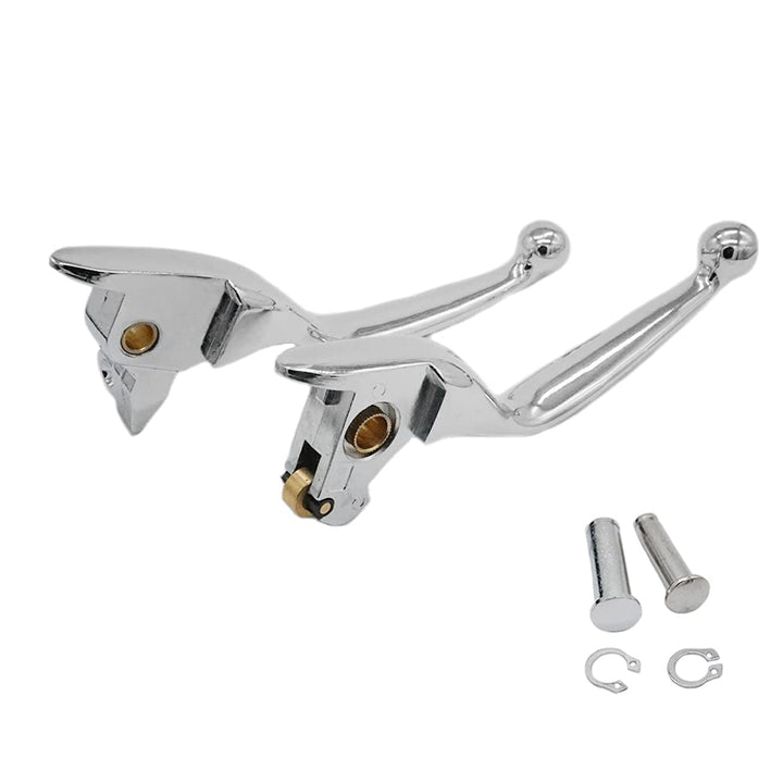 SYUU Chrome Hebel Bremsgriff Aluminium Bremshebel Kupplungshebel für Harley Davidson Touring Electra