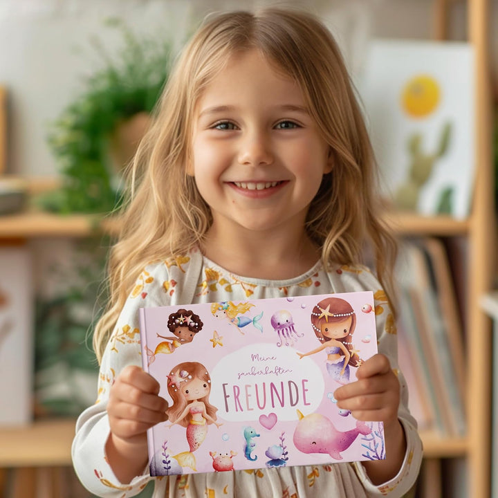MeinBaby123® Freundebuch für Kinder, Freundschaftsbuch, Freundebuch Kindergarten, Freundebuch Schule