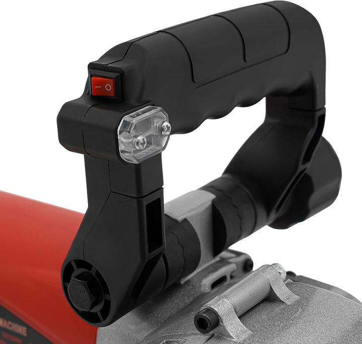 Schlitzmaschine Mauerfräse, Elektrische Wandschlitzfräse und Betonfräse mit 5 Stück 125mm Klingen un