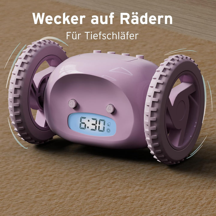 CLOCKY Lauter Wecker Digital Wecker Laut für tiefschläfer Erwachsene Jugendliche Lustig für schwerhö