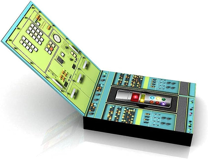 Retro-USB-Speicherstick, beleuchtet, mit LED-Leuchten, Sci-Fi-Speicherstick, 1950er-Jahre, Retro-Sci