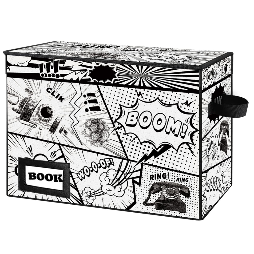 YNSZAS Collection Comicbuch-Aufbewahrungsboxen, Schutz-Organizer, 40,1 x 19,8 x 30 cm, zusammenklapp