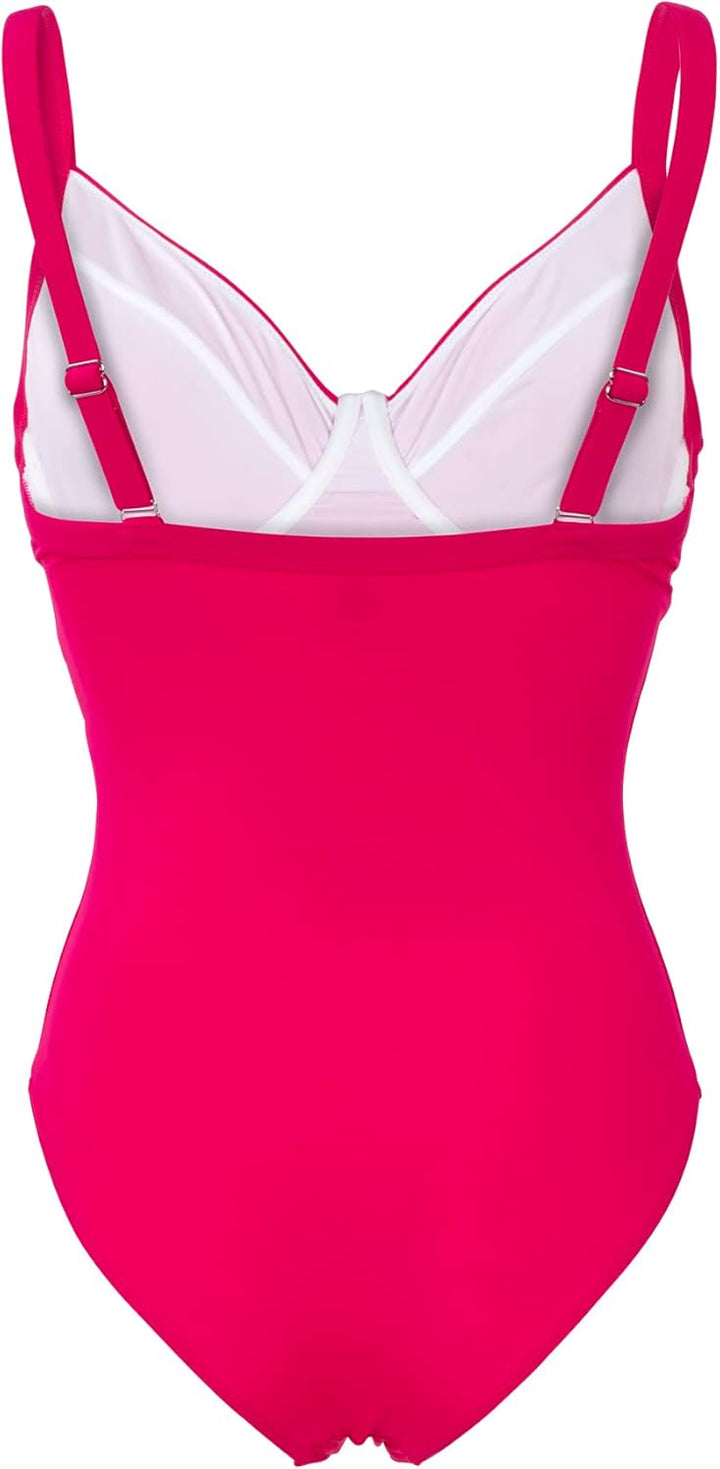 fashy Damen Badeanzug, Cherry pink