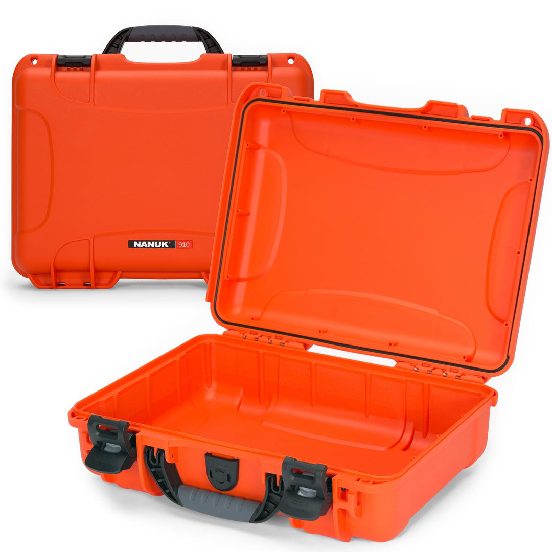 Nanuk 910 Wasserdichter Hartschalenkoffer leer - Orange Orange leer Etui, Orange leer Etui
