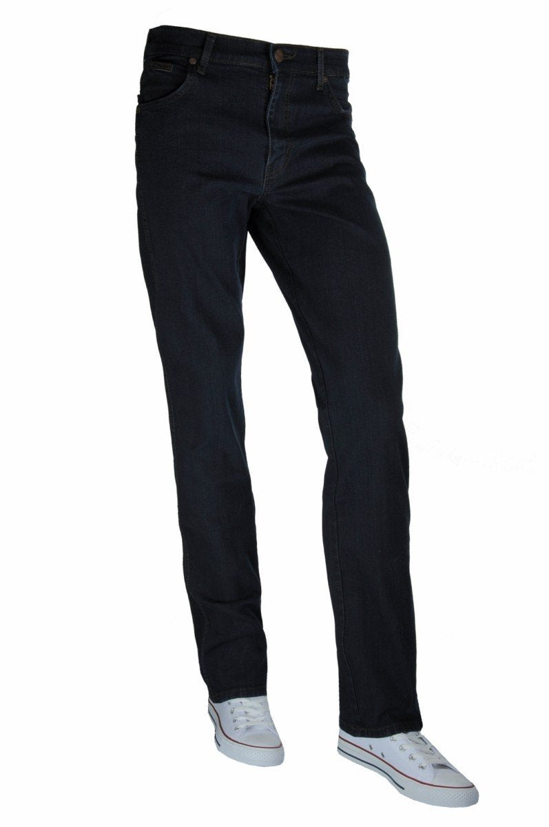 Wrangler Texas Stretch W121XU13M Herren Jeanshosen/Lang, Karotte (Tapered) 30W / 32L Blau, 30W / 32L