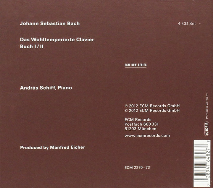 Das Wohltemperierte Clavier, Audio-CD