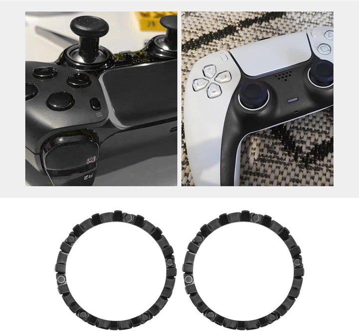 SG Store Akzentringe kompatibel mit PS5 Controller, Ersatz für analoge Stangen, 22 mm, mit Werkzeug
