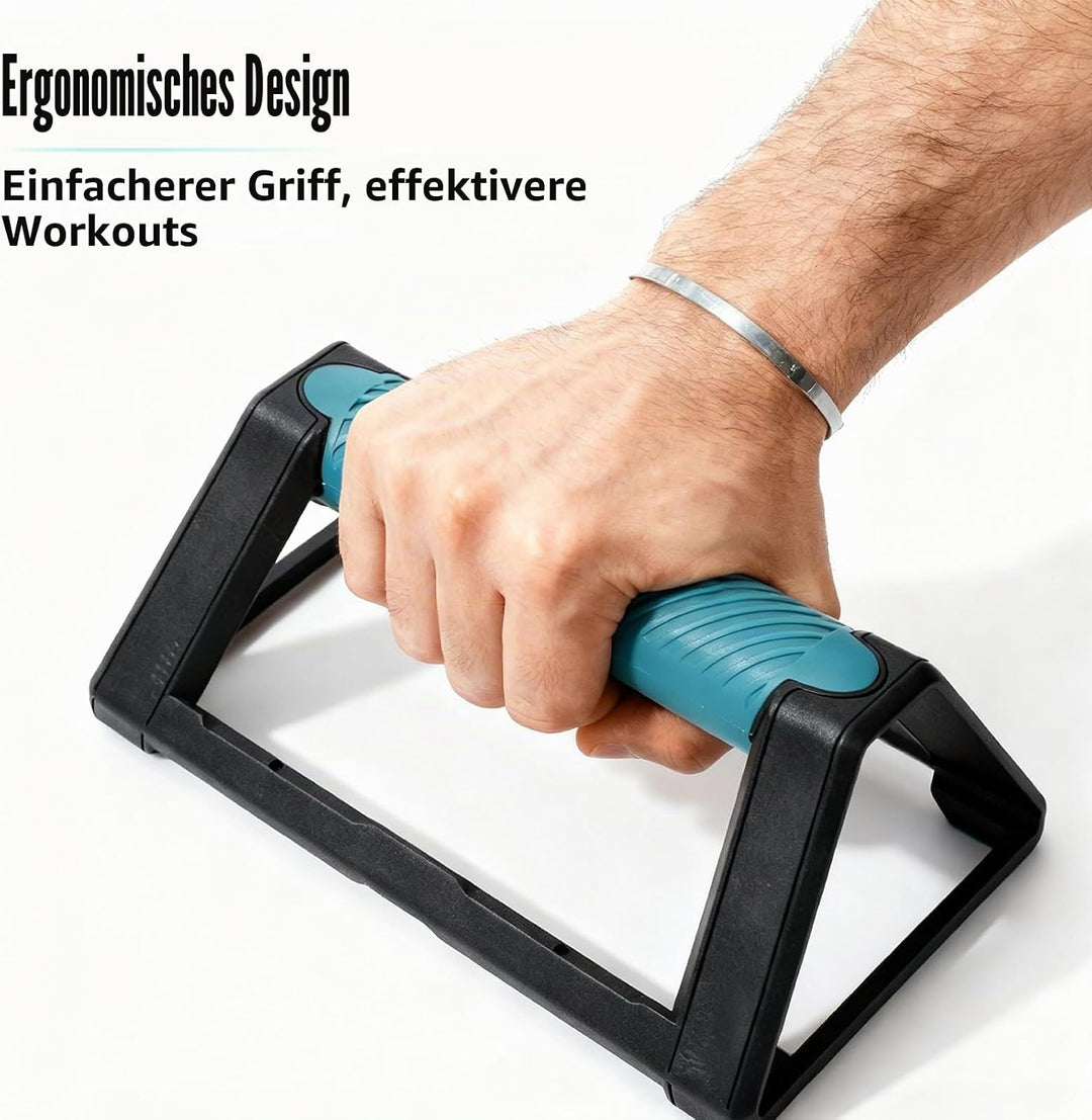 2 Liegestützgriffe in H-Form mit rutschfester Unterseite für Outdoor-Training zu Hause, leicht und t
