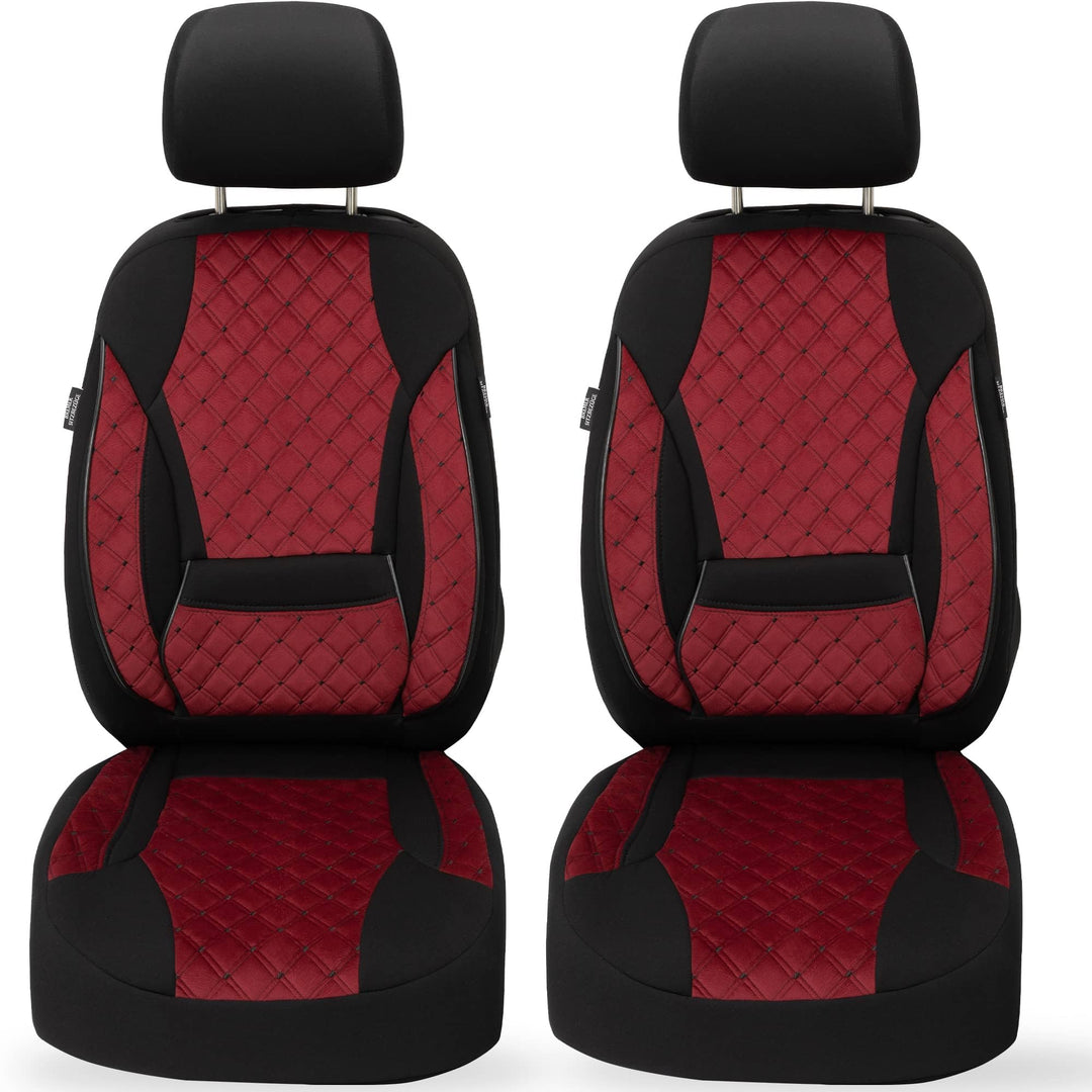 BREMER SITZBEZÜGE Mass Sitzbezüge Schonbezüge für Mercedes GLK X204 TK602 TK602 - Weinrot / Schwarz