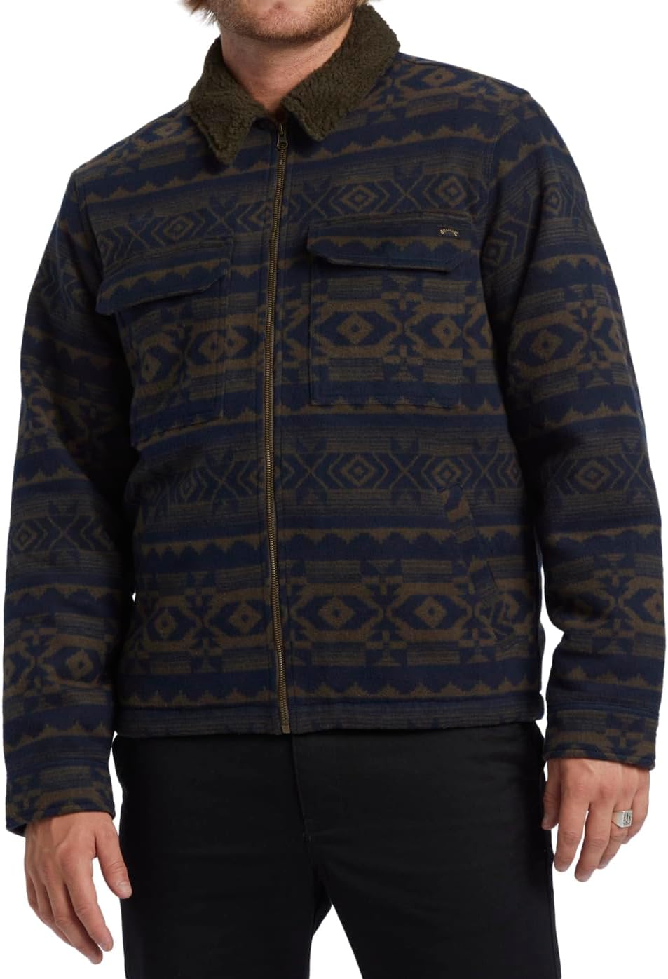 BILLABONG Herren Barlow Sherpa Jacke S DARK BROWN, S DARK BROWN
