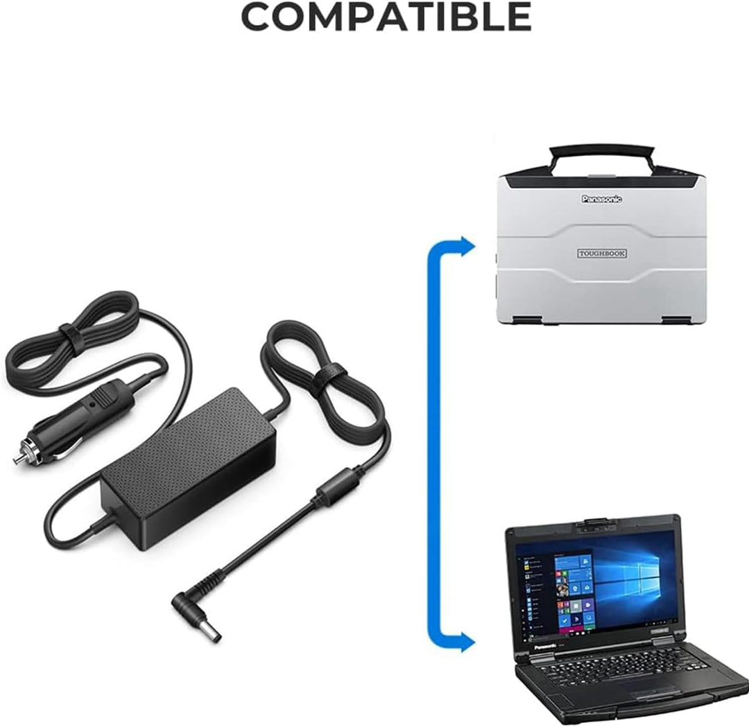 KFD DC 12V-24V Adapter KFZ Ladekabel Netzteil Auto Ladegerät für Panasonic Toughbook CF18 CF19 CF53