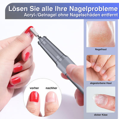 Nagelfräser, Oneyus Nagelfräser für Gelnägel Elektrische Nagelfeile Kabellos 35000 U/min Fräser für