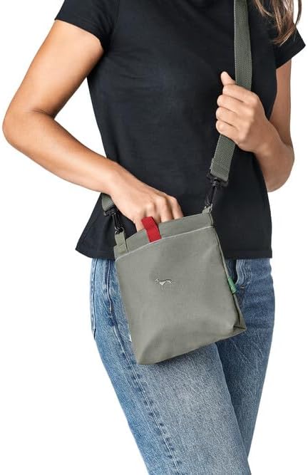 HUNTER Umhänge-Snackbeutel Alva 18 x 20 cm..., Farbe:grau, Grau