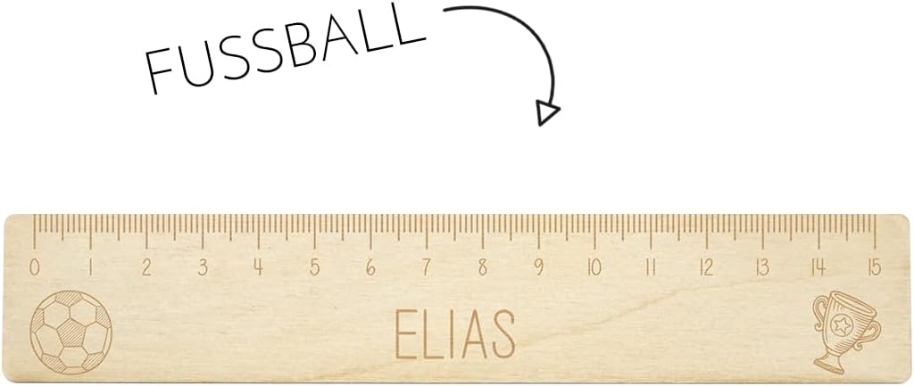 Dein Lieblingsteil Lesehilfe und Lineal Jungs (Set FUSSBALL Lesehilfe + Lineal), Set FUSSBALL Lesehi