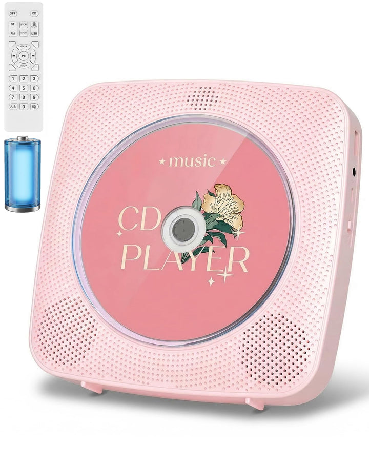 CD Player Tragbar Bluetooth Radio mit CD-Player mit Lautsprecher Unterstützung USB & AUX-Wiedergabe