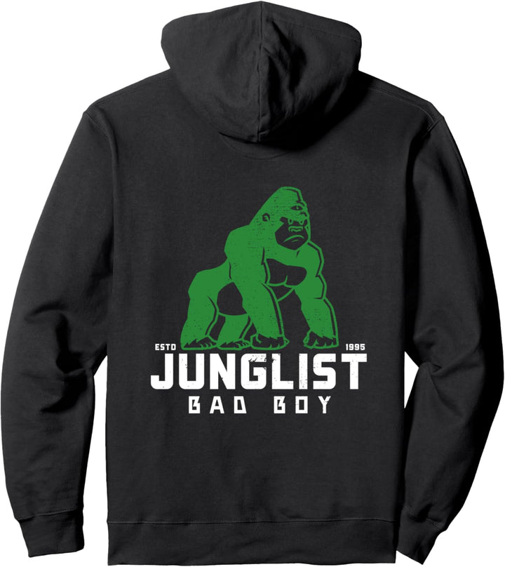 Junglist Drum N Bass EDM Gorilla Drum And Bass DnB Pullover Hoodie
